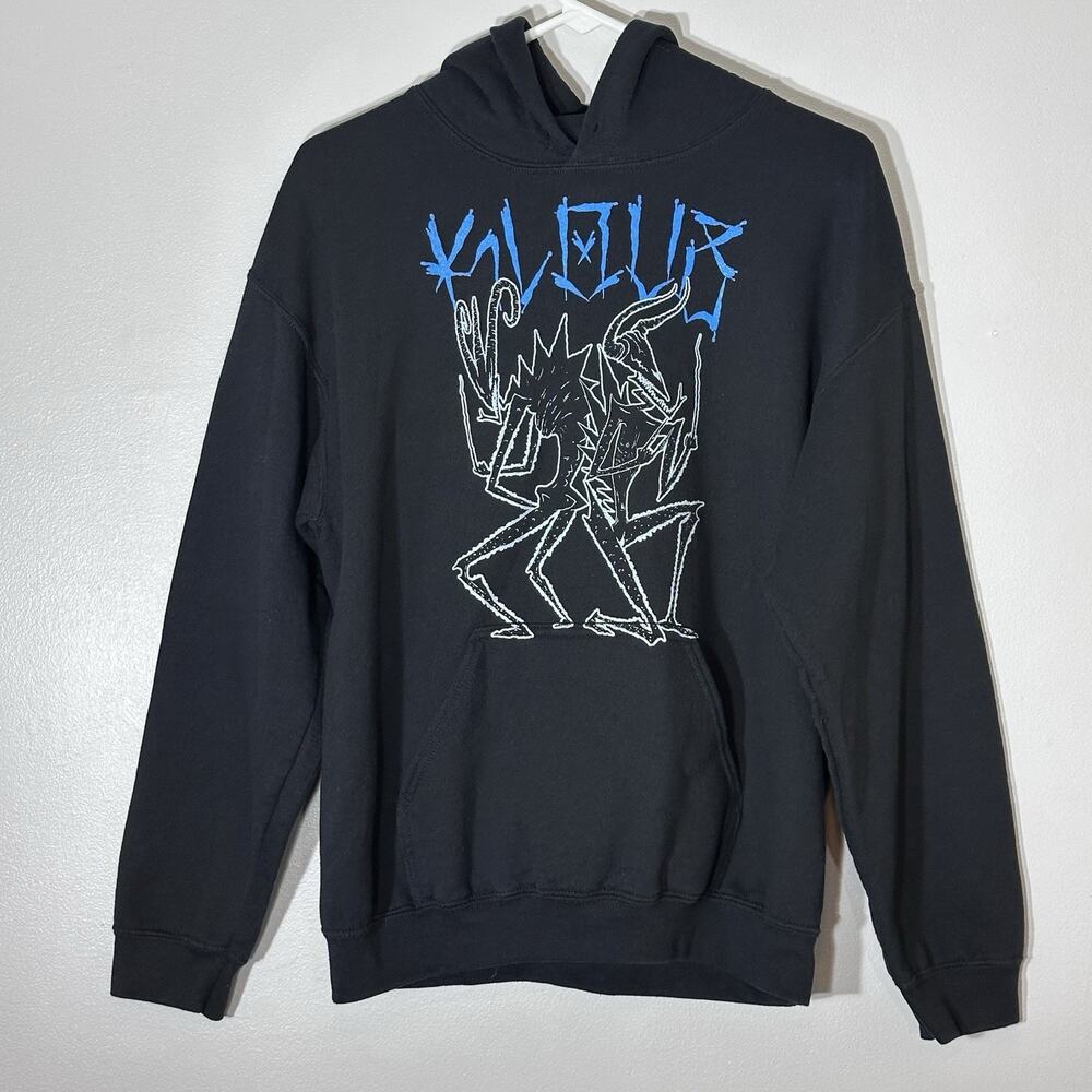 Rare mens hoodie size M- anime graphic blue and black Monster Demon